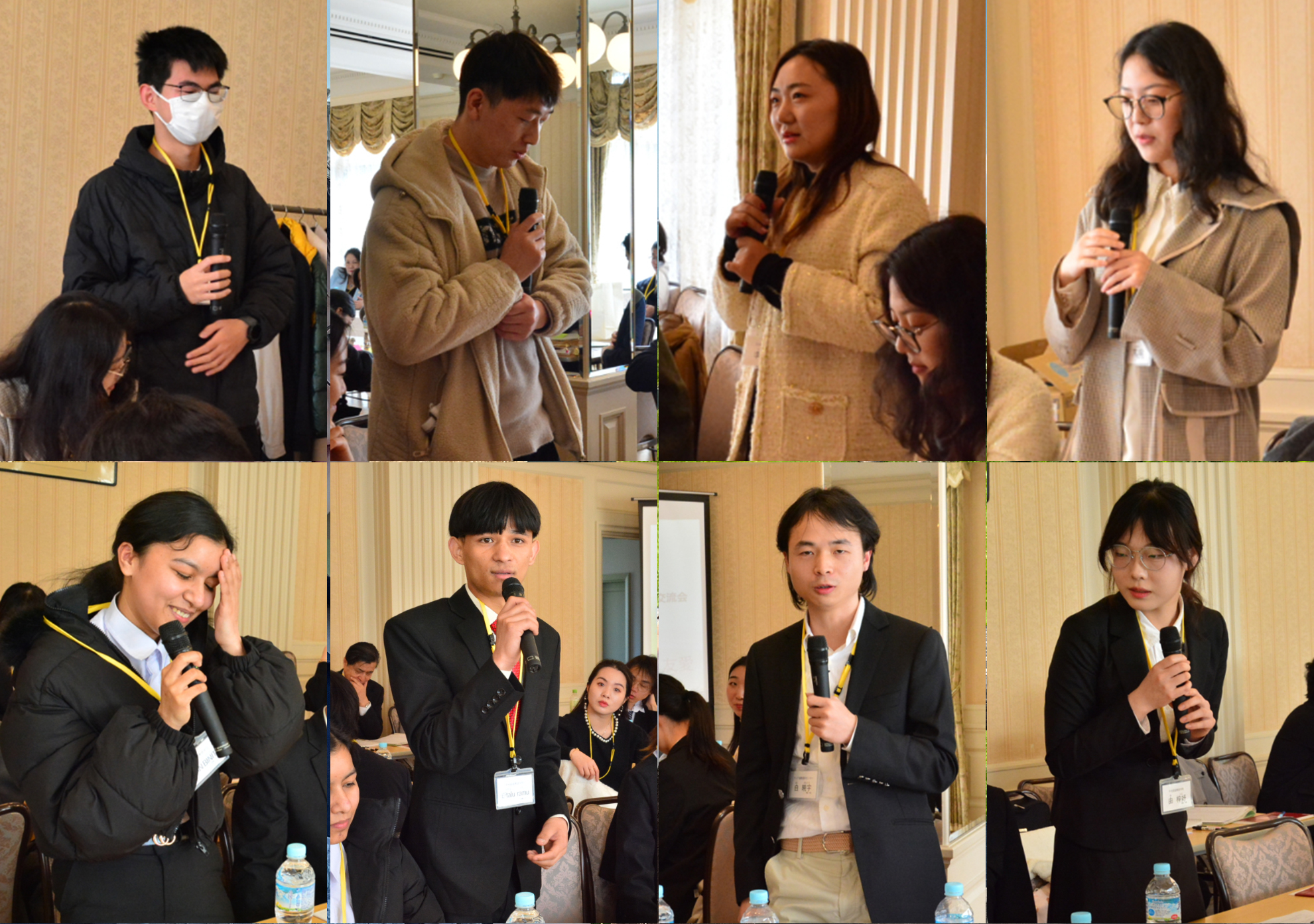 個性豊かな話題が自らの言葉で、想いを、意見を伝える留学生のみなさん　個性豊かな話題が